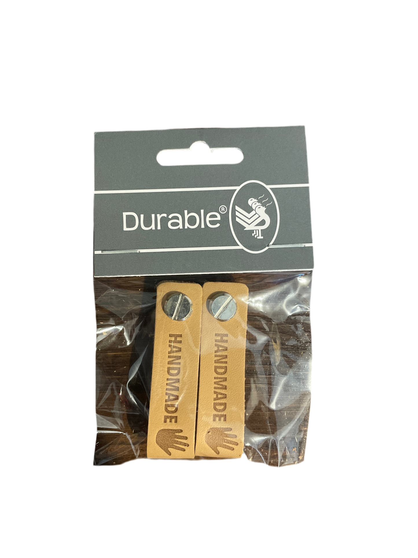 Étiquette en cuir Fait main 12x1,5cm