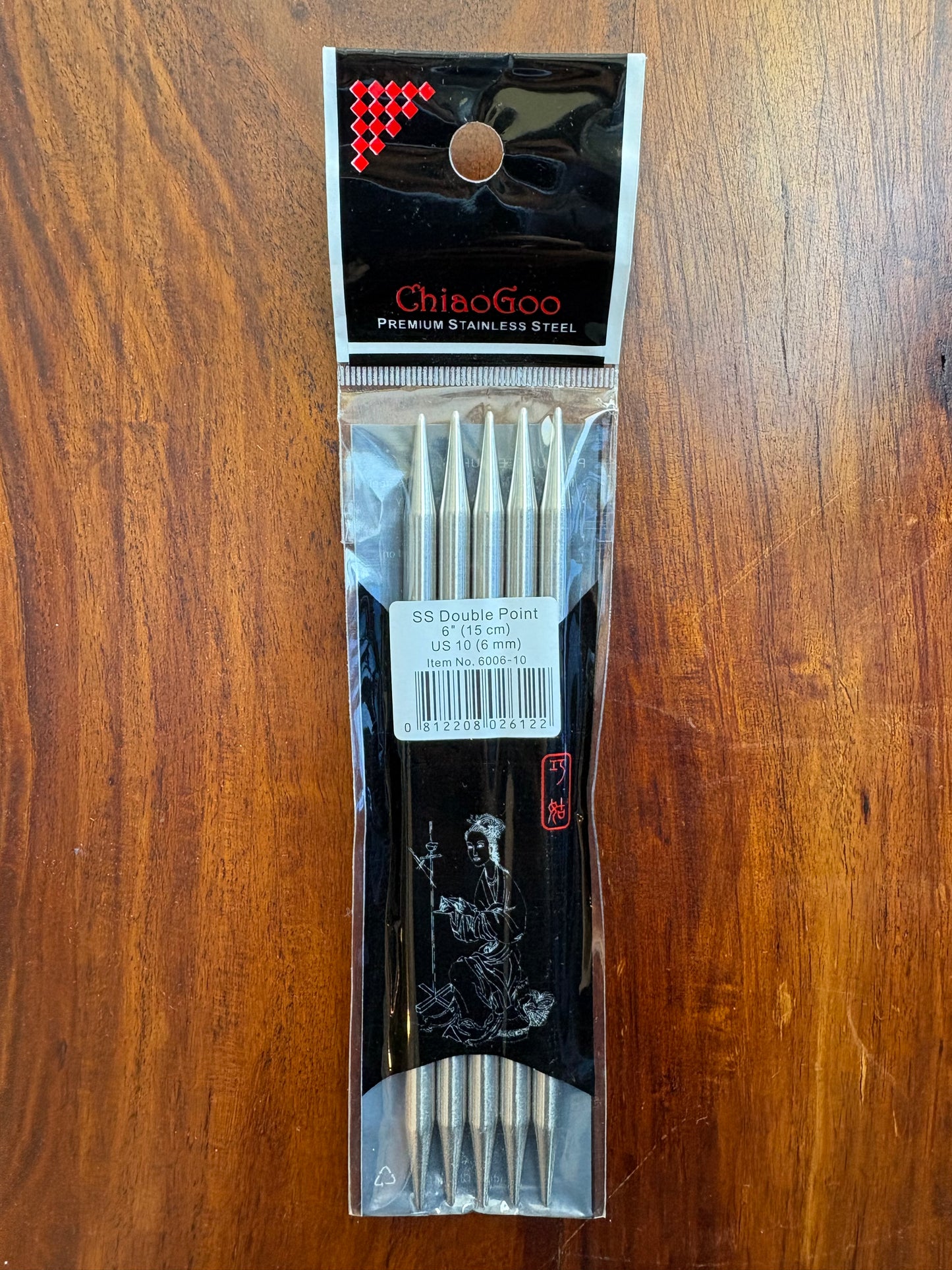 Aiguilles métal double-pointes - 15CM