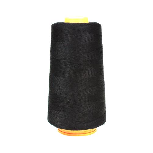 Cône fils 100 % polyester 2 740 m Noir