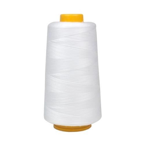 Cône fils 100 % polyester 2 740 m Blanc