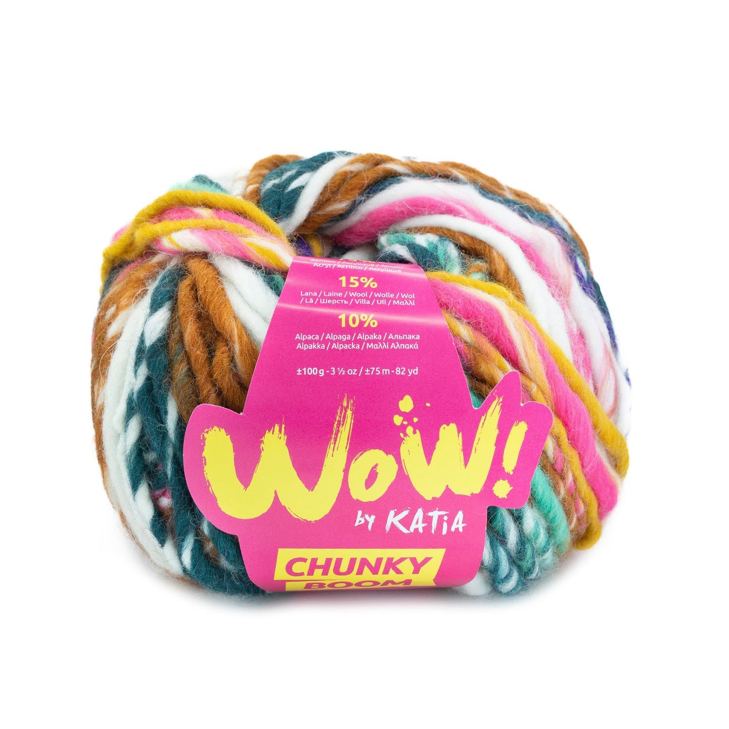 WOW Chunky Boom 300 - 75% Acrylique 15% Laine 10% Alpaga