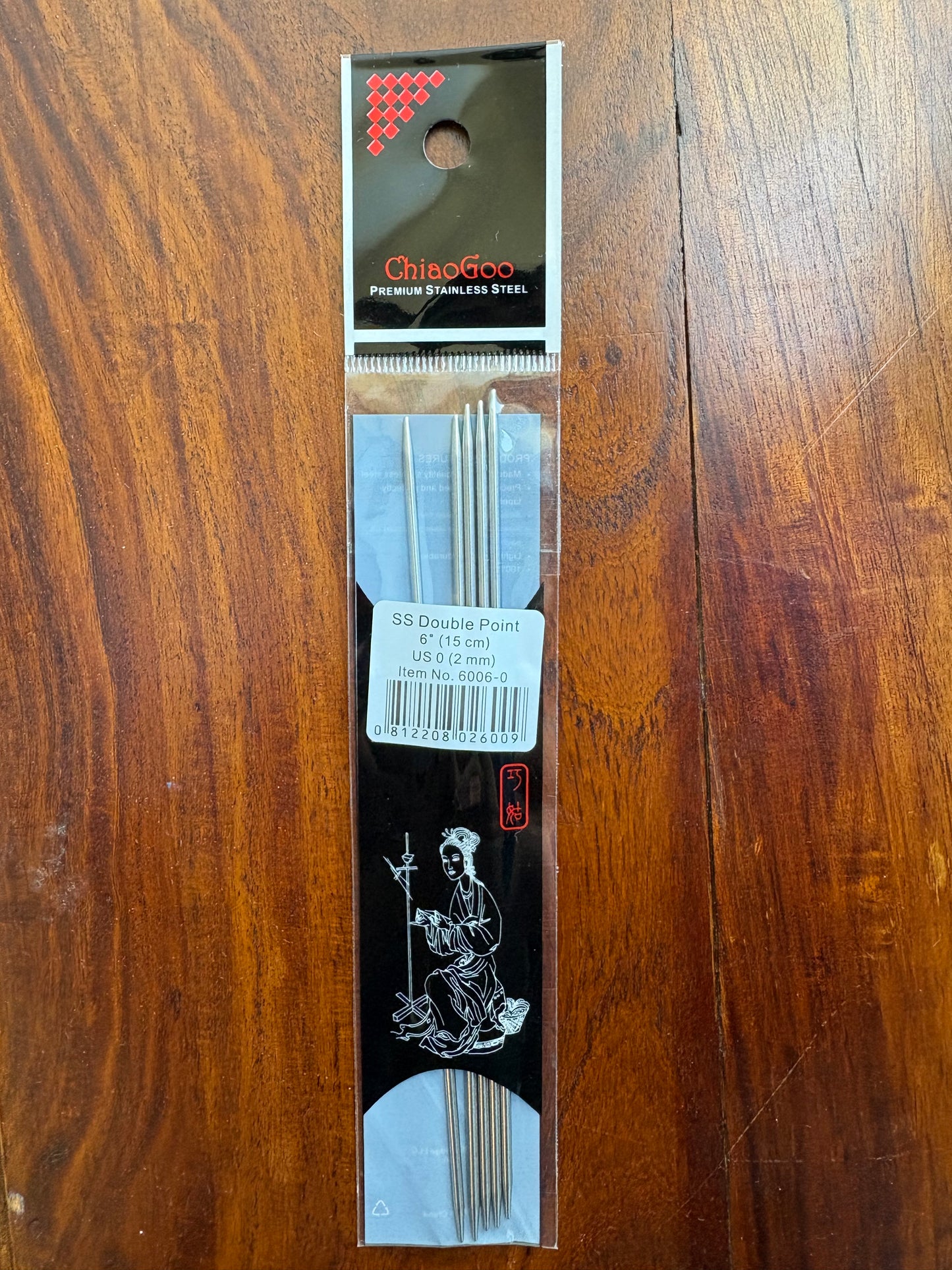 Aiguilles métal double-pointes - 15CM
