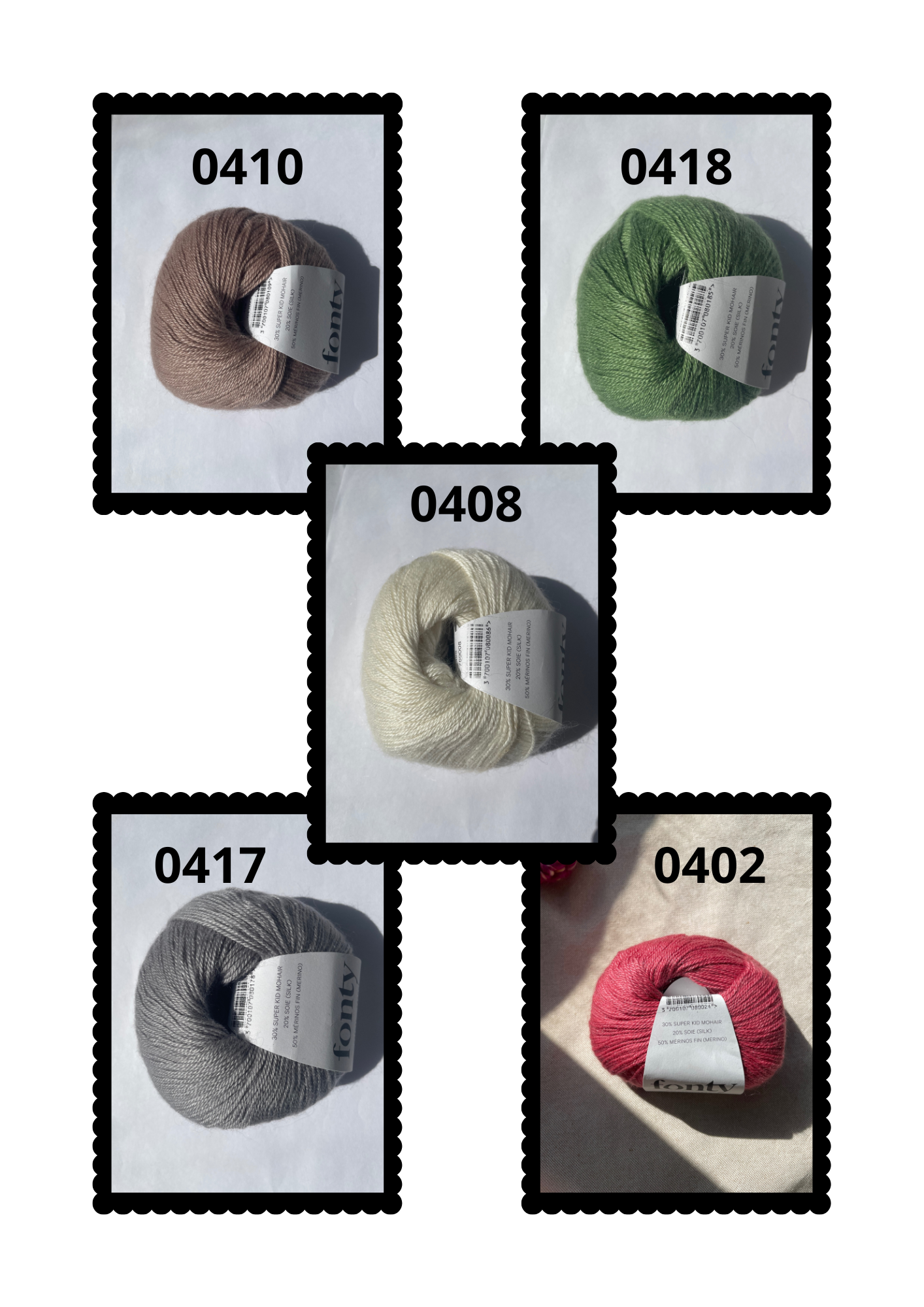 Moustache - 50% Merino, 30% Super Kid Mohair, 20% Soie