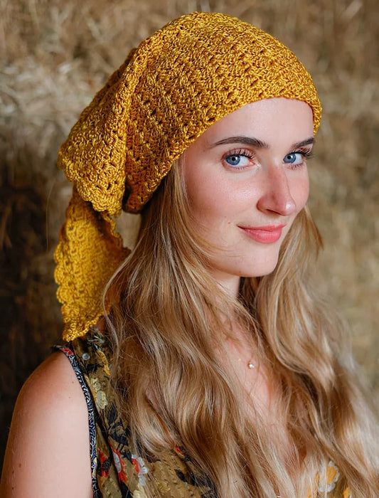 Patron châle au crochet en Lilium