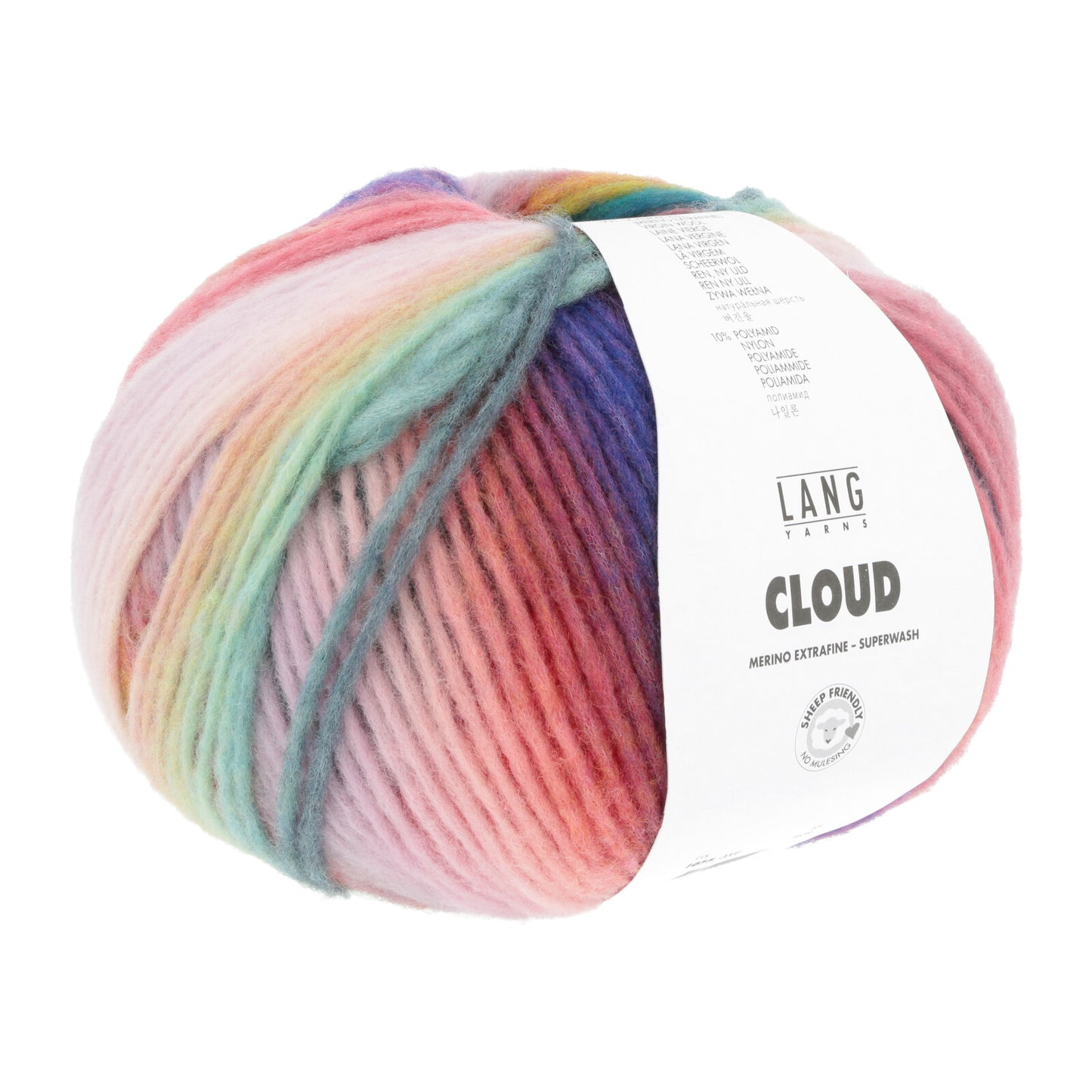 Cloud - 90% Merino extrafine superwash et 10% Polyamide