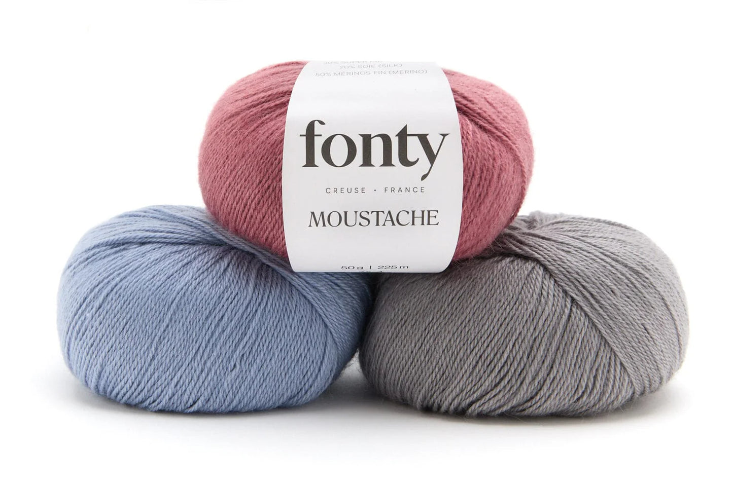 Moustache - 50% Merino, 30% Super Kid Mohair, 20% Soie