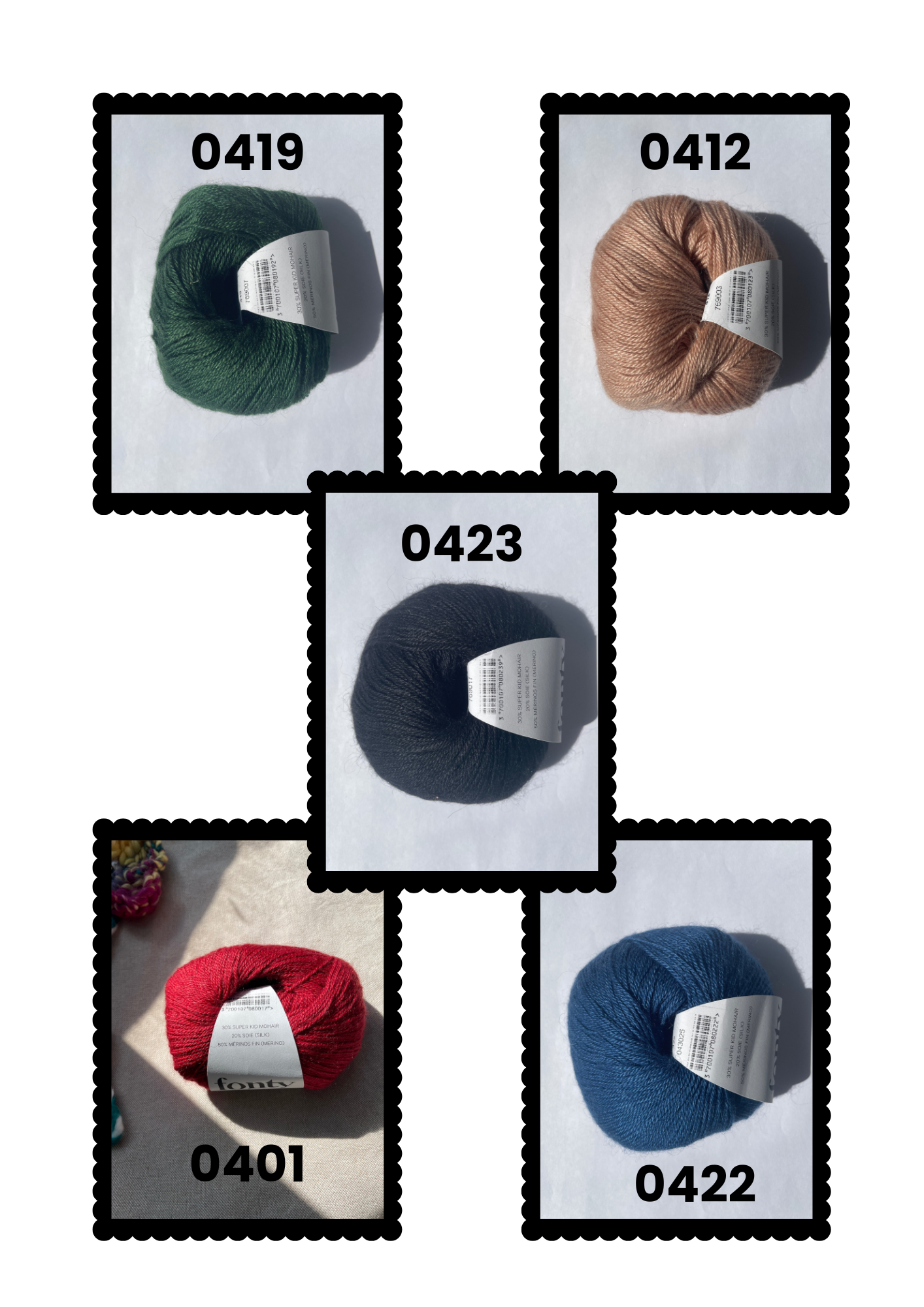 Moustache - 50% Merino, 30% Super Kid Mohair, 20% Soie