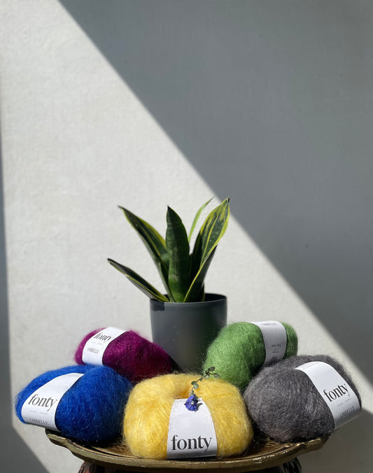Ombelle - 75 % kid mohair 20 % laine 5 % polyamide