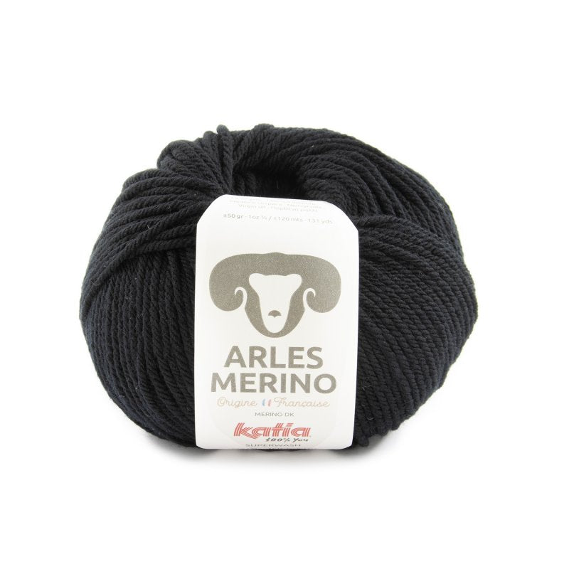 Lot de 10 pelotes Arles Merino Black 68