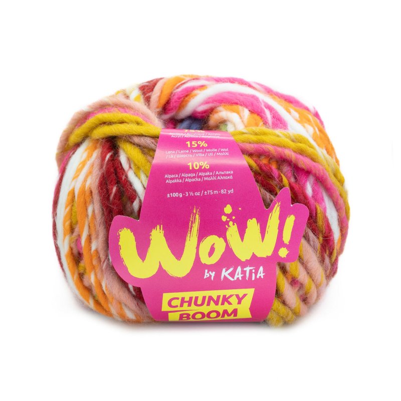 WOW Chunky Boom 306 - 75% Acrylique 15% Laine 10% Alpaga