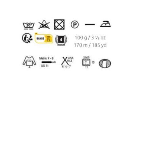 Lot de 5 pelotes Arles Merino Gris-Beige 59