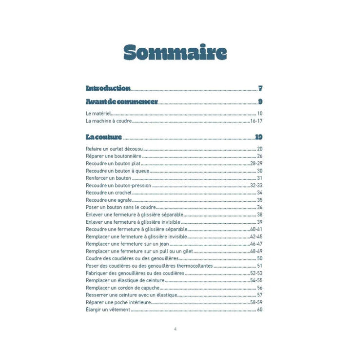 Mon p'tit cours de poche - Le raccommodage