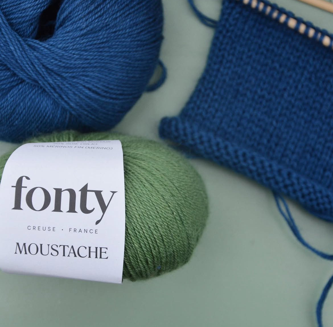 Moustache - 50% Merino, 30% Super Kid Mohair, 20% Soie